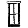 Windows -- 4-Pane Station, Scale 30 x 69′ 76.2 x 175cm pkg(12), N, Grandt Line Products Inc 8019