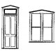 Windows -- Peaked Top Window/Door Set, HO, Grandt Line Products Inc 5259