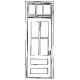 Factory Front Door w/Transom for Masonry Buildings -- 39 x 92′, O, Grandt Line Products Inc 3612