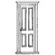 Doors - Rio Grande Southern Depot 36 x 84′ pkg(2), O, Grandt Line Products Inc 3619
