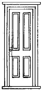 Doors - Rio Grande Southern Depot 36 x 84′ pkg(2), O, Grandt Line Products Inc 3619