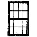 Windows -- Double-Hung, Scale 42 x 72′ 107 x 183cm pkg(6), HO, Grandt Line Products Inc 5179