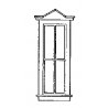 Double-Hung Windows w/Pointed Top -- Four-Pane, 30 x 88′, O, Grandt Line Products Inc 3736