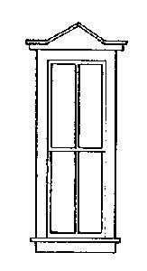 Double-Hung Windows w/Pointed Top -- Four-Pane, 30 x 88′, O, Grandt Line Products Inc 3736