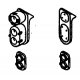 Headlight Sets - SP - Pyle Lights, Post-1958 Hood Units -- Single End pkg(6), HO, Details West 102
