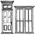 Window/Door Set -- Victorian Storefront, HO, Grandt Line Products Inc 5115