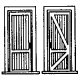 Door -- With Frame & 2 Tounge-And-Groove Panels, HO, Grandt Line Products Inc 5131