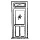 Doors -- Scale Width: 36′ (Includes Windows & Transom), HO, Grandt Line Products Inc 5134