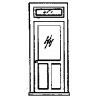 Doors -- Scale Width: 36′ (Includes Windows & Transom), HO, Grandt Line Products Inc 5134