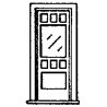 Door -- 30′ Wide w/Window & Separate Frame pkg(3), HO, Grandt Line Products Inc 5028