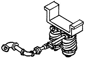 GE Type Air Filter -- Set w/Mount & Pipes, HO, Details West 248