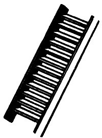 Stairs & Steps -- Stair Section - Short, HO, Alexander Scale 1203
