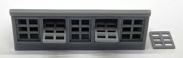 Industrial Skylight w/Open Windows - 3-D Printed Kit, HO, Phoenix Precision Models 31531
