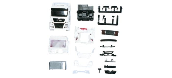 MAN TGS LX Euro 6 Cab - Kit -- Style 1 pkg(2), HO, Herpa Models 83973