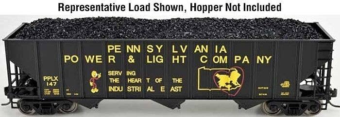 Coal Load 2-Pack -- Fits 100-Ton Hoppers, HO, Bowser Manufacturing Co. 31500
