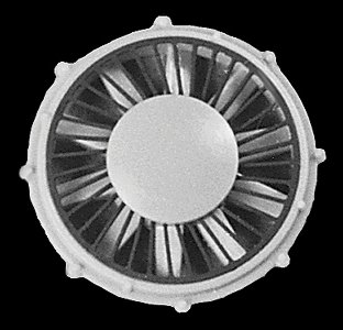 36′ Radiator Fan -- For First Generation EMD Diesels pkg(4), HO, Cannon & Company 1707