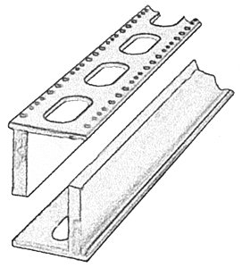 Punchplate Bridge Girders -- Kit - 5-7/8′ 14.9cm Long pkg(10), HO, Central Valley 19055