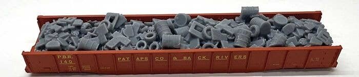 Scrap Load - 3-D Printed Parts -- Fits WalthersProto(R) & Life-Like 52`6` Gondolas, HO, Phoenix Precision Models 31622