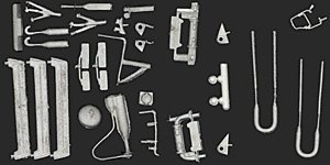 Super Detail Kit for EMD F-Unit Diesels (Highliner, Genesis, Intermountain) -- For A-Units, HO, Details West 309