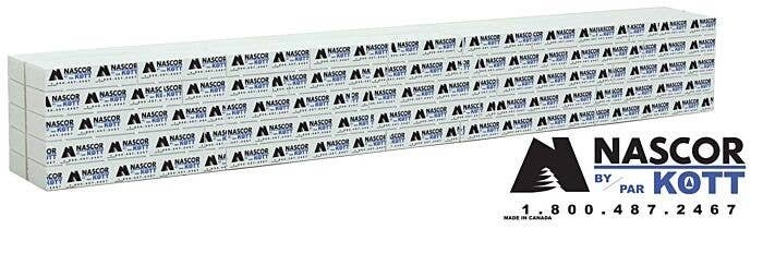 Wrapped Lumber Load for WalthersMainline 72′ Centerbeam Flatcar -- Nascor (black, blue), HO, Walthers SceneMaster 3165