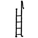 Pennsy Tender Ladder -- Short, HO, Custom Finishing 182