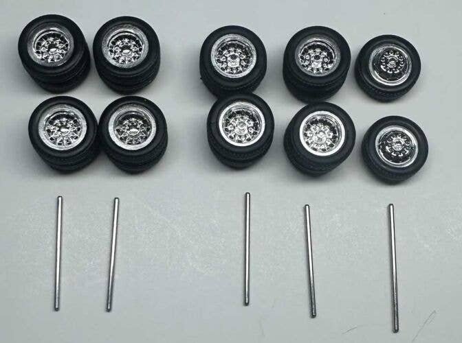 Tractor/Trailer Wheel Set -- 1mm, HO, HO Logistics Replicas 18850