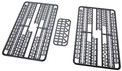 150′ Bridge Details (Unpainted Plastic) -- Lacing & Gusset Details, N, Central Valley 1813