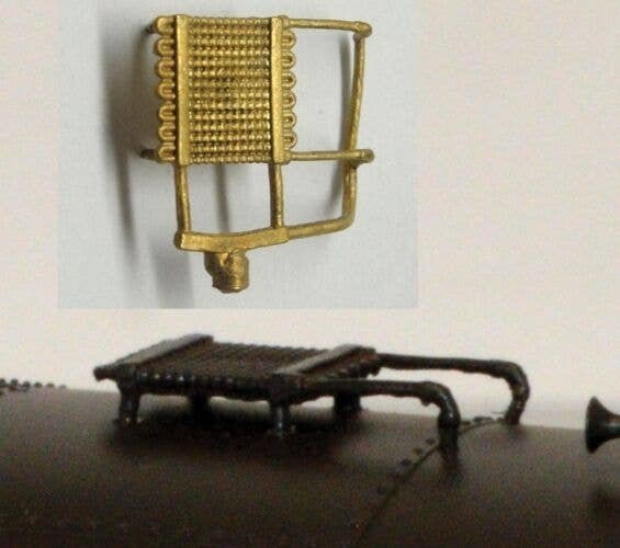 F-Unit Roof-Mount Radiator -- SP&S Style Lengthwise Piping Brass, HO, Cal Scale 190684