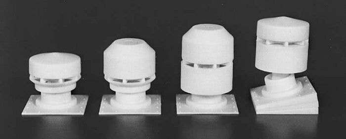 Roof Vents -- For Industrial Buildings pkg(8), HO, Rix Products 610