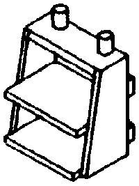 Cabin Car (Caboose) Steps pkg(4) -- Pennsylvania Railroad, HO, Cal Scale 475