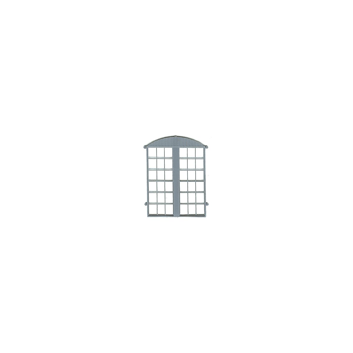 Roundhouse/Warehouse Windows w/Rounded Top Facia -- Scale 113 x 143′ 287 x 363cm pkg(3), HO, Grandt Line Products Inc 5307