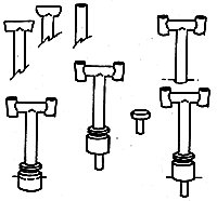 Caboose Stacks (2) & Vents (3), HO, Custom Finishing 320