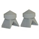 Roof Vents -- Unpainted pkg(2), O, Bar Mills LLC 4037