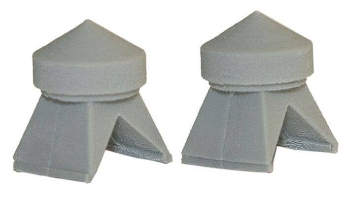 Roof Vents -- Unpainted pkg(2), O, Bar Mills LLC 4037