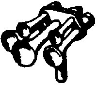 Nathan Diesel Air Horn (Brass Casting) -- 5-Chime, HO, Cal Scale 316