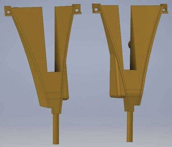 Aldon Rerailer -- Brass 1 Left & 1 Right, HO, Cal Scale 686