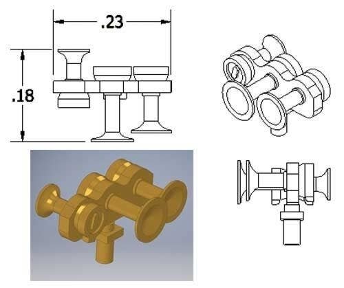 Nathan Air Horn -- M3HR4, HO, Cal Scale 670