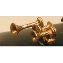 Nathan K3 K3LAR3 3-Chime Air Horn -- Lost Wax Brass Casting, HO, Cal Scale 644