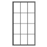 12-Pane Masonry Window with Precut Glazing -- Scale 64 x 126′ 162 x 320cm pkg(4), O, Tichy Train Group 2089