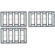 Windows - Double Hung pkg(12) -- 1/1 Scale 30 x 92` (Fits .385 x 1.1` Opening), HO, Tichy Train Group 8096