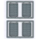 Double Doors - 5 Panel pkg(4) -- 54 x 80` (Fits .66 x .975` Opening), HO, Tichy Train Group 8124