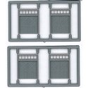 Doors - pkg(4) -- Baggage Door With Transom, N, Tichy Train Group 2515