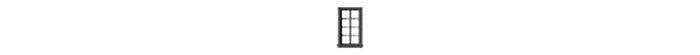 4 Over 4 Window with Precut Glazing -- 27 x 48` Scale, .195 x .33` Opening pkg(12), N, Tichy Train Group 2546