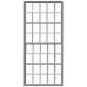 20/20 Pane Double-Hung Masonry Window w/Precut Glazing -- 42 x 84` Scale, Fits .68 x 1.45` Openi, S, Tichy Train Group 3521