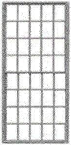 20/20 Pane Double-Hung Masonry Window w/Precut Glazing -- 42 x 84` Scale, Fits .68 x 1.45` Openi, S, Tichy Train Group 3521