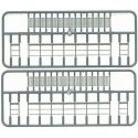 Open-Great Platforms with Handrails pkg(2) -- Each: 3/8 x 3-7/8′ 1 x 9.8cm, HO, Tichy Train Group 8001