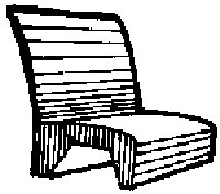 Coach Seats for Narrow Gauge -- DRGW Style w/One Wood End, HO, Grandt Line Products Inc 5048