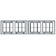 Windows - Double Hung pkg(4) -- Three 1/1 Single Window Scale 100 x 92` (Fits 1.18 x 1.1` Open, HO, Tichy Train Group 8094