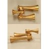 Airhorn (Unpainted Brass Casting) -- Nathan P3 (2 Bells Forward, 1 Bell Back), HO, Cal Scale 543