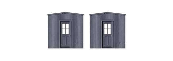 Wood Caboosee-Work Car Ends -- 1 Pair, HO, Tichy Train Group 3087